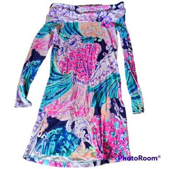 XS Lilly Pulitzer Trisha dress in all that she wants multi color print - Picture 3 of 5